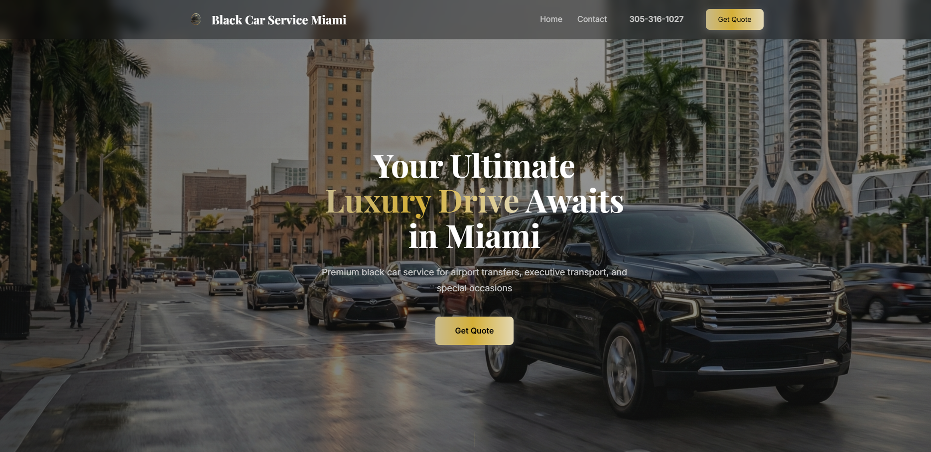 Black Car Service Miami